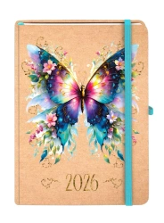 Kalendarz 2026 A5 Kraft TNS Motyl - -