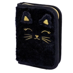 Piórnik pojedyn z wyp Astrabag Fluffy Kitty Black - ASTRA papiernicze