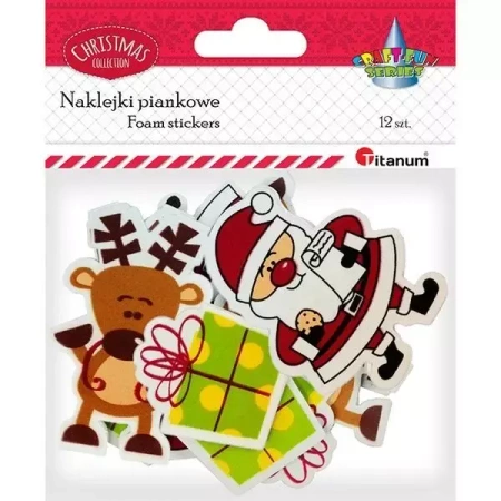 Naklejki piankowe 12szt - Titanum