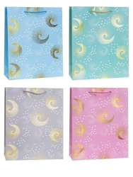 Torebka ozdobna 18x23x8cm hot-stamp mix ROZETTE