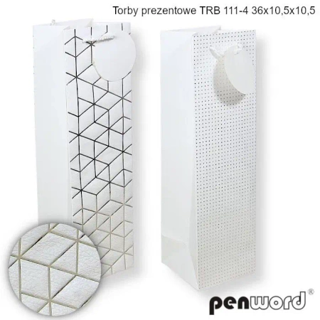 Torebka prezentowa 36x10,5x10,5cm MIX - Penword