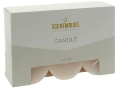 Rustykalna świeca w kolorze Coral 5x5cm 6szt - ScentMoods