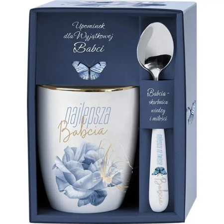 Zestaw upominkowy dla Babci kubek łyżeczka - Be-Happy Gifts