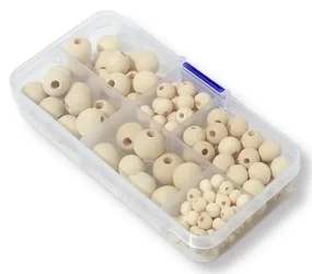 Zestaw koralików drewnianych 150 elementów - Penword