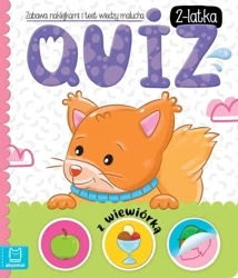 Quiz 2-latka z wiewiórką. Zabawa naklejkami i test wiedzy malucha - Anna Podgórska