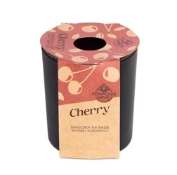 Świeczka sojowa Powąchaj mnie Cherry czarny 130ml - Pavoncella