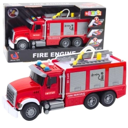 Straż Pożarna woda światła dźwięki czerwony 1:14 - Leantoys