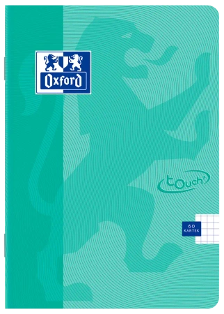 Paczka Zeszyt A5 60k kratka Oxford touch pastel turkusowy pakiet 5 sztuk - Oxford art pap