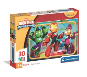 Puzzle 30 Super Kolor Iron Man And His Awesome - Clementoni