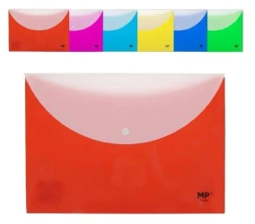 Teczka kopertowa A4 na zatrzask podwójna MIX - MP Main Paper