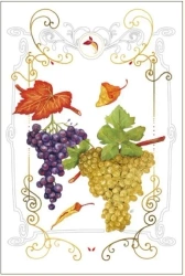 Karnet 12x18cm + koperta Winogrona - DaVinci