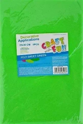 Filc zielony, 5 arkuszy