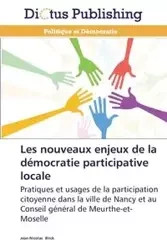Les nouveaux enjeux de la démocratie participative locale - BIRCK-J
