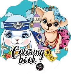 Kolorowanka Curly z naklejkami BR Kwiatek 2226 - Fresh