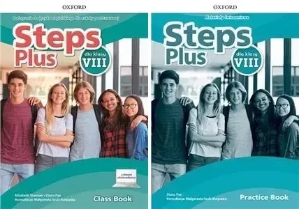 STEPS PLUS 8 PODRĘCZNIK + ĆWICZENIA +audio OXFORD - praca zbiorowa