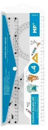 Zestaw geometryczny zwierzaki 4el w etui - MP Main Paper
