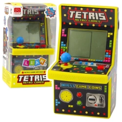 Automat do gry tetris mini retro żółty - Leantoys