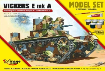 Vickerse E mk A Polski czołg lekki, dwuwieżowy - Mirage Hobby