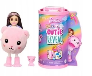 Barbie Cutie Reveal Chelsea Miś różowy HKR19 - Mattel