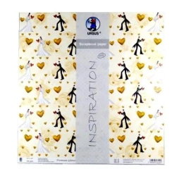 Papier do scrapbookingu ślubne 1 5 arkuszy - Galeria Hobby