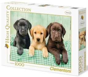 Puzzle 1000 HQ I tre Labrador - Clementoni