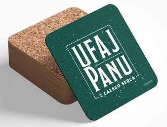 Podstawka korkowa - Ufaj Panu - Szaron