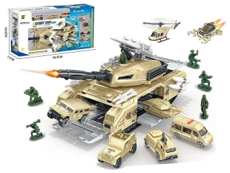 Baza wojskowa w czołgu pojazdy żołnierze - Praca zbiorowa