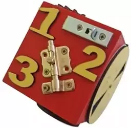 Kostka Manipulacyjna Sensoryczna Montessori 8w1 mała kolor - 3TOYSM