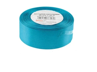 Wstążka satynowa turkusowy 38mmx32m - Brewis