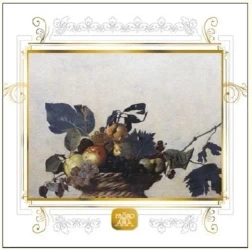 Karnet 16x16cm + koperta Owoce - DaVinci