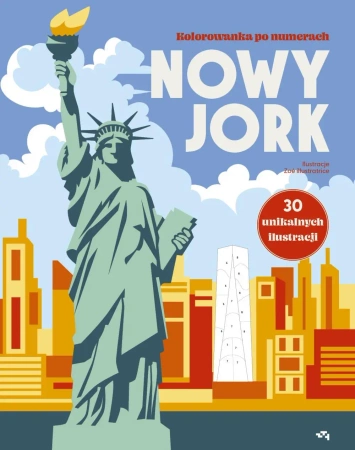 Nowy Jork. Kolorowanka po numerach - Zoe illustratrice