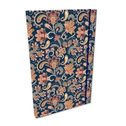 Notes A5 kratka z gumką Soft Touch Paisley Kwiaty Blue - EV-Corp