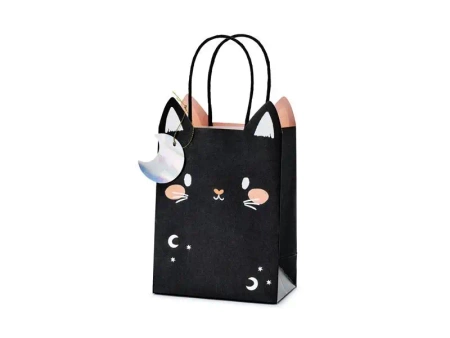 Torebka na prezenty Kot 8x14x18cm MIX - PartyDeco