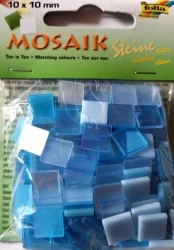 Mozaika kamyczki 10x10mm niebieska - Galeria Hobby