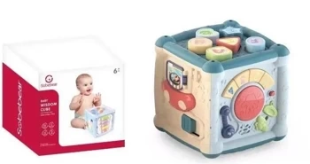 Kostka edukacyjna światło dźwięk - Sobebear