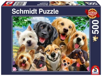 Puzzle PQ 500 Psy robią selfie G3 - Schmidt