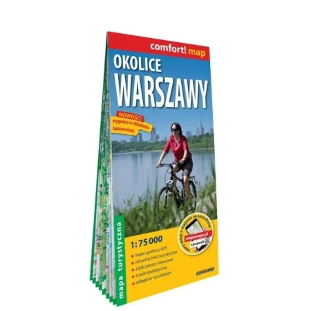 Comfort! map Okolice Warszawy 1:75 000 w.2025 - praca zbiorowa