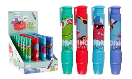 Gumka ścieralna długopis dinozaur (24szt) - MP Main Paper