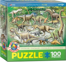 Puzzle 100 Smartkids Dinosaurs 6100-0098 - Eurographics