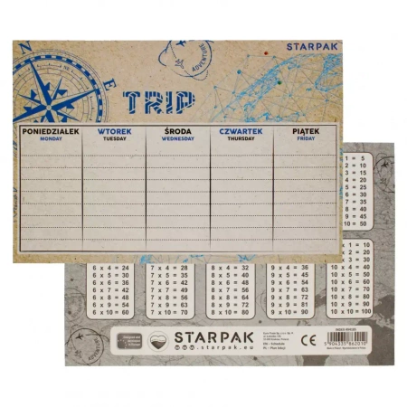 Plan Lekcji Tabl Mnoz A5 Trip Starpak Pb25/750