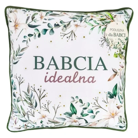 Poduszka zielona - Babcia idealna - MCD