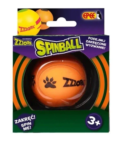 Spinball - Zakręcona zabawa pomarańczowa z czarnym - EPEE