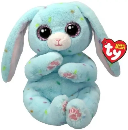 Ty Beanie Bellies. Skippy. Blue bunny.15cm - Meteor