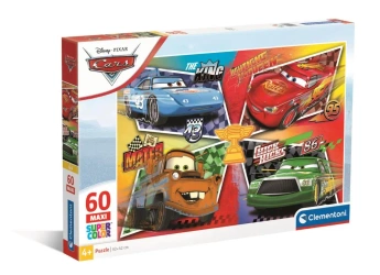 Puzzle 60 Maxi Super Kolor Cars - Clementoni