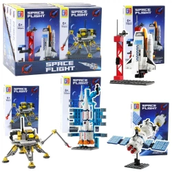Klocki konstrukcyjne Statki kosmiczne 87-120el MIX - Leantoys