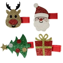 Świateczne brokatowe spinki 2szt - Arpex