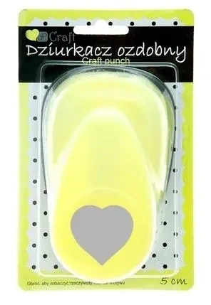 Dziurkacz ozdobny 5cm serce - Dalprint