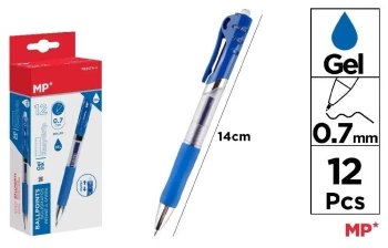 Długopis żelowy 0,7mm niebieski (12szt) - MP Main Paper