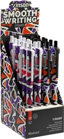 Długopis automat. Fashion Abstract nieb. (24szt) - Titanum