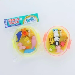 Zestaw gumki do ścierania puzzle Animals 7szt - Iwako